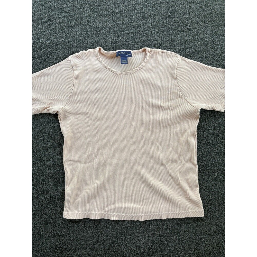 Charter Club Top‎ Womens large Pink Short Sleeve Cotton Knit Tee